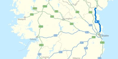 Мапа стазе Ирска 