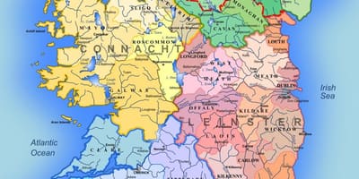Карта реке Ирској картица за децу